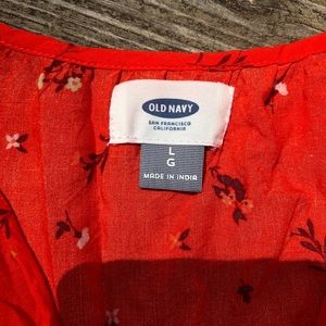 Old Navy Tops - Old Navy Orange Tank Top Floral Hippie Old Navy Tops - Old Navy Orange Tank Top Floral Hippie